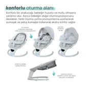 Huggy Rockie Yenidoğana Uygun Kumandalı Bluetooth Müzikli Mama Tepsili Ana Kucağı - 3