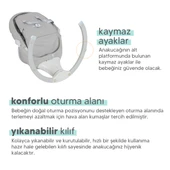 Huggy Rockie Yenidoğana Uygun Kumandalı Bluetooth Müzikli Mama Tepsili Ana Kucağı - 12