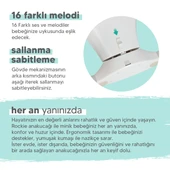 Huggy Rockie Yenidoğana Uygun Kumandalı Bluetooth Müzikli Mama Tepsili Ana Kucağı - 10