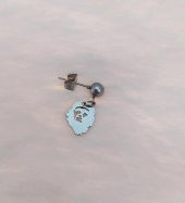 Çelik Klips Sallantılı Bayan Erkek Küpe Stainless steel kararmaz Küpe - 2