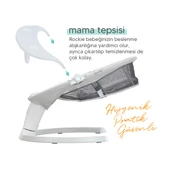 Huggy Rockie Yenidoğana Uygun Kumandalı Bluetooth Müzikli Mama Tepsili Ana Kucağı - 4