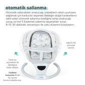 Huggy Rockie Yenidoğana Uygun Kumandalı Bluetooth Müzikli Mama Tepsili Ana Kucağı - 9