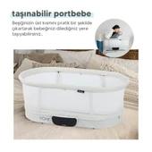 Huggy 4 in 1 Cozy Terazi Özellikli Bluetooth Müzikli Kumandalı Portatif Otomatik Sallanabilir Beşik - 12