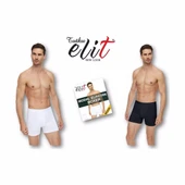 3'Lü TUTKU ELİT Modal Elastan Boxer 1251  Siyah 2XL thumbnail 2