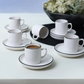 Keramika Simply Nordic Kahve Takımı 12 Parça 6 Kişilik 19985 - 1