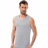 Jiber Erkek V Yaka Sıfır Kol Atlet 6'lı Paket - 115  Siyah 2XL thumbnail 6