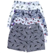 Sedef Yıldızı Erkek Çocuk Desenli Boxer 1037 - 6 Adet   Karışık Renk 4 (7-8 YAŞ) thumbnail 4
