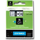 DYMO ETIKET MAK.SER. D1 19mmx7m BEYAZ/SIYAH(45803) - 1