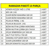RAMAZAN PAKETİ ERZAK YARDIM KOLİSİ PAKETİ 13 PARÇA - 2