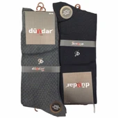 Dündar Erkek Plus Penye Çorap - 12 Adet  Gri 40-44 thumbnail 2