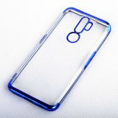 Oppo A9 2020 Kılıf  Dört Köşeli Lazer Silikon - 3