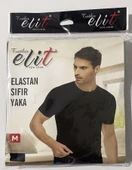 Tutku Elit Erkek Sıfır Yaka Likralı Kısa Kol Fanila Atlet 1301 - 6 Adet  Beyaz XL thumbnail 8