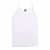 BERRAK KIZ ÇOCUK RİBANA İP ASKILI ATLET 3'Lü  Beyaz 3 No:4-5 Yaş thumbnail 4