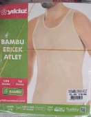 3'Lü Yıldız -315-316 Erkek Bambu Atlet  Siyah 2XL thumbnail 7