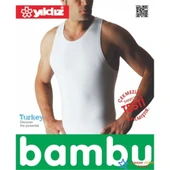 3'Lü Yıldız -315-316 Erkek Bambu Atlet  Siyah M thumbnail 3