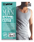 Yıldız 370-371-372 Erkek Likralı Atlet  Siyah L thumbnail 3