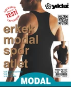 Yıldız Erkek Modal Rambo Atlet  Siyah 2XL thumbnail 4