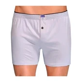 2 Adet Berrak 1099 Düğmeli Erkek Boxer %100 Pamuk Penye Boxer   Bordo 3XL thumbnail 4