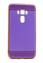 Asus Zenfone 3 ZE552KL Kılıf  Deri Lazer Kaplama Silikon - 2