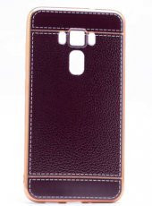 Asus Zenfone 3 ZE552KL Kılıf  Deri Lazer Kaplama Silikon - 3