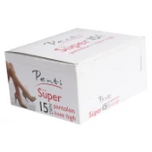 6 ADET PENTİ SÜPER İNCE 15'DEN MAT PANTOLON ÇORABI DİZ ALTI  Standart Ten thumbnail 4