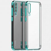 Huawei P30 Kılıf  Dört Köşeli Lazer Silikon - 4