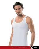 6'Lı Erdem 1100 Erkek Penye Süprem Atlet  Beyaz L thumbnail 4