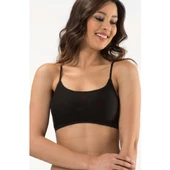 KOTA KADIN İP ASKI BÜSTİYER ( STANDART) Beden-6052   Siyah Standart (M) thumbnail 1