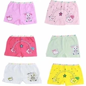 Tutku Kız Çocuk Boxer 12 Adet   Karışık Renk 5 (9-10 YAŞ) thumbnail 3