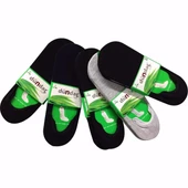 6 Adet Dündar Erkek Bambu Silikonlu Dikişsiz Babet Çorap  Gri 41-45 thumbnail 2