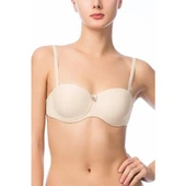 NBB Straplez Sırt Şeffaf Sütyen 3616  Siyah 80B thumbnail 5