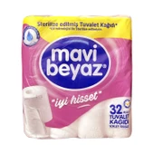 Mavi Beyaz 32 li Tuvalet Kağıdı 2 Katlı - 1