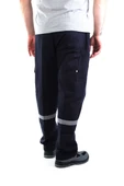 ESER - 7-7 Gabardin Kom.Cepli İş Pantolonu Reflektörlü - Kışlık-Lacivert - 3