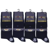 12 Adet Dündar Erkek Plus Likralı Çorap  Siyah 40-44 thumbnail 8