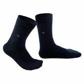 12 Adet Dündar Erkek Plus Likralı Çorap  Füme 40-44 thumbnail 3