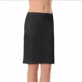 NBB 2900 Bayan Kısa Dizüstü Etek Altı Jüpon Kadın Elbise Astarı  Beyaz XL thumbnail 3