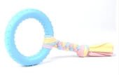 Halat Düğümlü Kauçuk Halka Köpek Oyuncak Large 26 Cm thumbnail 1
