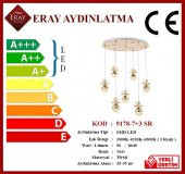 Eray Aydınlatma 9178-7+3R Sarı Powerled 7 li Avize - 4