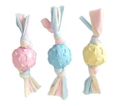 Halat Düğümlü Kauçuk Top Köpek Oyuncak 22 Cm thumbnail 4