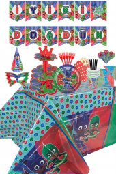 100 Parça Doğum Günü Seti Disney Pj Masks Konsepti thumbnail 2