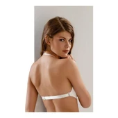 Le Jardin 7043 Desteksiz Sırtı Şeffaf Sütyen  Beyaz 75B thumbnail 4