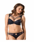 Le Jardin 5010 Silikonlu Taşlı Sütyen Takım  Bordo 75 thumbnail 4