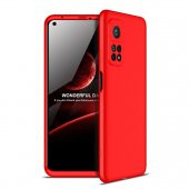 KNY Xiaomi Mi 10T Pro Kılıf 3 Parça 360 Zore Ays Kapak Kırmızı - 1