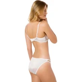 Le Jardin 5050 Brode Kap Silikonlu Sütyen Takımı  Bordo 90B thumbnail 5