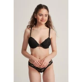 LE JARDİN 5040 CYBELE BRA SİLİKONLU TAŞLI SÜTYEN TAKIM  Lacivert 80B thumbnail 4