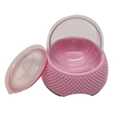 Saklama Kaplı Kedi Köpek Mama Kabı 19 cm Pembe - 1