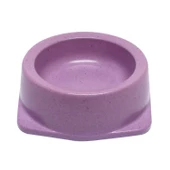 Bobo Kedi Küçük Irk Köpek Bamboo Mama Kabı 130 ML 8.5 cm Mor - 1