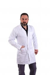 ESER - Bay Alpaka Önlük Çıtçıtlı- Beyaz thumbnail 1