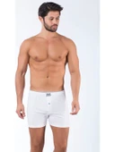 3'Lü Tutku Elit Havlu Bel 1101 Düğmeli Erkek Boxer  2XL Füme thumbnail 4