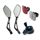 Asn Bisiklet sport ayna zil ve ikili reflektör set - 10